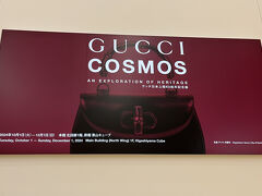 ホテルに荷物を置いて、一息ついてから、京セラ美術館でやっているGUCCI展へ。