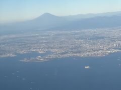 旋回すると富士山がくっきり！