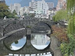 食後は眼鏡橋へ。この日はキレイに映って見えました(*^^)v