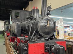 土曜日の午後に出発し、大井川鉄道の新金谷駅に行って、予約しておいた翌日のSL急行の切符を受け取りました。あいにくの天気で途中大雨が降り、翌日は大丈夫かと心配でした。
この古いSLは新金谷駅前にあるプラザロコで保存されているものです。