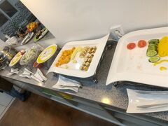 ゆっくりと朝食をとる。