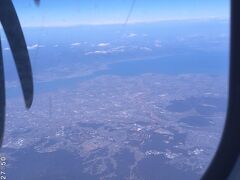 眼下に琵琶湖が見えてます