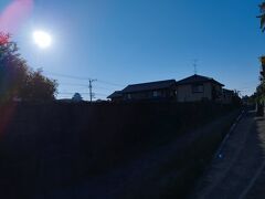 小さく見える島原城