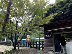秘境駅の坪尻駅で降車。
本当に周りに何もありませんでした。