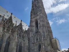 シュテファン大聖堂の外観です。大聖堂のまわりはこの外観を見るのに適したシュテファン広場という名前の広場となっています。