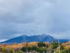 金曜日の昼過ぎに出発して、久しぶりの中央道を走ります。
お天気は良かったのに、甲府辺りから雲が多くなってきました。
八ヶ岳PAで休憩。
八ヶ岳にも雪が見えます。
道中の紅葉が終わりかけだと思いますが、きれいでした。