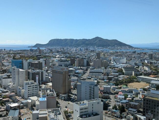 函館山がきれいに見えます。