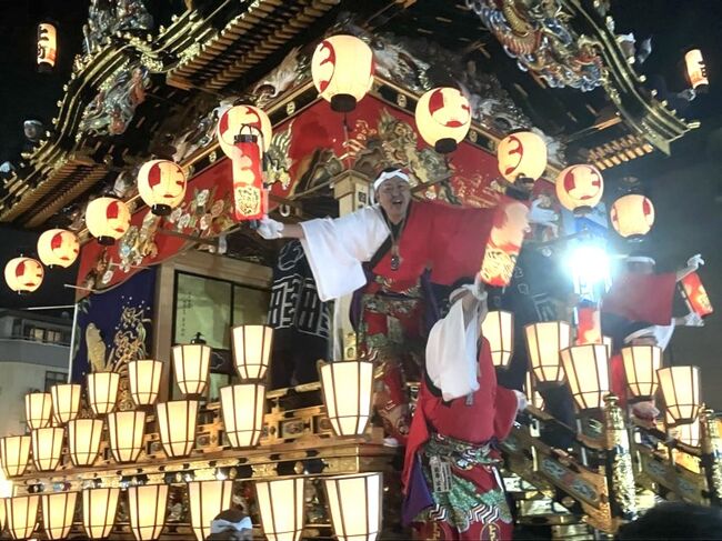 上町屋台には秩父のスター『たい平』さんが参加してた。