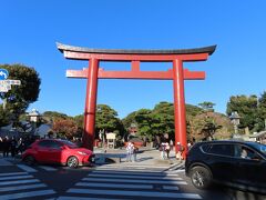 鶴岡八幡宮

三の鳥居から入っていく。