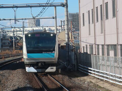 京浜東北線で各駅に停車しながら帰りました