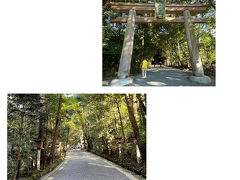 14時15分。大神神社(おおみわ)に到着。この神社には無料の大駐車場がありました。駐車場から門まで徒歩10分位。参道も立派です。
 本殿を設けず、拝殿の奥にある三ツ鳥居を通しお山を拝するという、原初の神祀りの様が伝えられている、わが国最古の神社。
