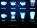 コーヒーサーバーのメニュー。じっくり味わえば、好みの追及ができるかも？！と思いながらも、そんなには飲めませんよね。「Mllchkaffee」が気に入りました～