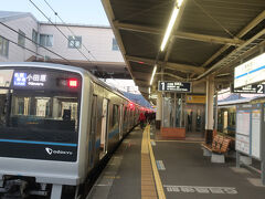 06時45分終点新松田に着き､各駅停車小田原行に乗換て06時48分新松田を出発