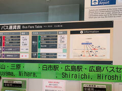 空港からはリムジンバスで移動、街中のバスセンター行きに乗って。