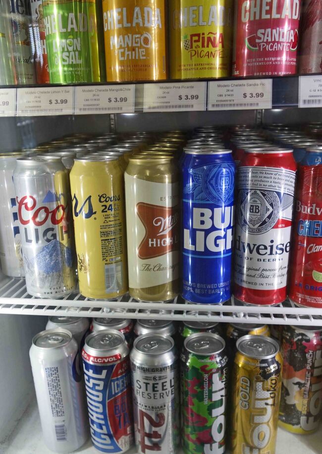 対してナショナルブランドのビールはソコソコのお値段。<br />１PINT(710ml)缶で３．５ドルは日本のお酒屋さんよりもお高いですがまあリーズナブル。