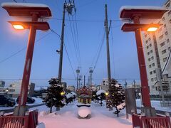 行きのバスで見えた七福神にたまたま通りました。銀座通りというそうですが銀座の賑わいはなさそう。