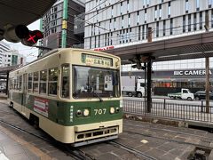 広島到着。
市電を見ると広島に来た気がします。