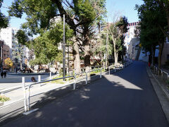 路地の先、バティタワーの西側を登る坂がある。錦華坂である。大正13年(1924)の区画整理で造られた坂で、名の由来は、坂下にあった錦華小学校に因む。坂の途中には、錦華公園があった。