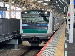 　まず、横須賀線で武蔵小杉へ、そこで後続の新宿発海老名行相鉄著靴電車に乗り換える。
