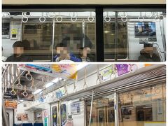 京急蒲田駅からは、この日宿泊するホテルを目指して北総線直通の印旛日本医大行きに乗ります。　

距離はかなり遠いですが、乗り替えナシで行けるので蒲田(京急蒲田)を起点にこの日は動きました!

都営浅草線内を走ってた時はフツーに混雑してたけれど、しばらく乗ってたらこの通り。　人が乗って無さ過ぎて、そして駅ごとに全ての扉が開閉するので寒いのなんのって!　冬のJR高崎線(下り電車)を思い出す…。