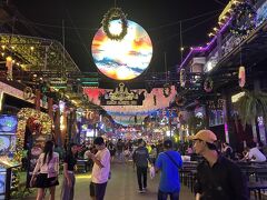 　これが噂のパブストリ－トですか。。。すごい、圧倒されるボリュ－ムです。この中、年寄りはうるさくて歩けない。。。