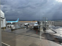　この日は大韓航空便も運航されています。
　