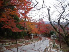 ここも由緒のある寺院で、紅葉の名所でもあるようです。やはり曇り空が残念でしたが。。。