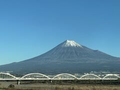綺麗に富士山が見えました。