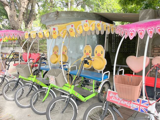 かわいい自転車もありました<br />ハートがいい？<br />アヒルさんがいい？<br /><br />我が家は歩いて行くことにします