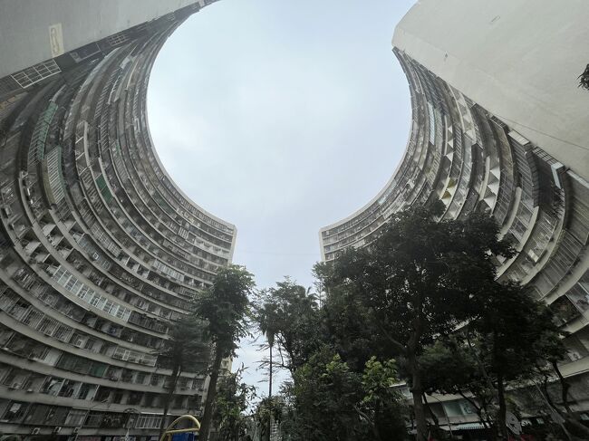 ぐるっと曲がっています