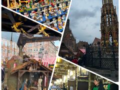 キリスト様降誕の像、木製の置物、お菓子のストール
クリスマスツリーの原型となったクリスマスピラミッドなど。