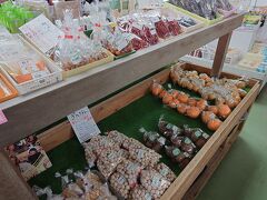 売店で、家族が好きそうな大根の漬物と小ぶりの白ネギとさつまいものベニアズマを土産に買った。