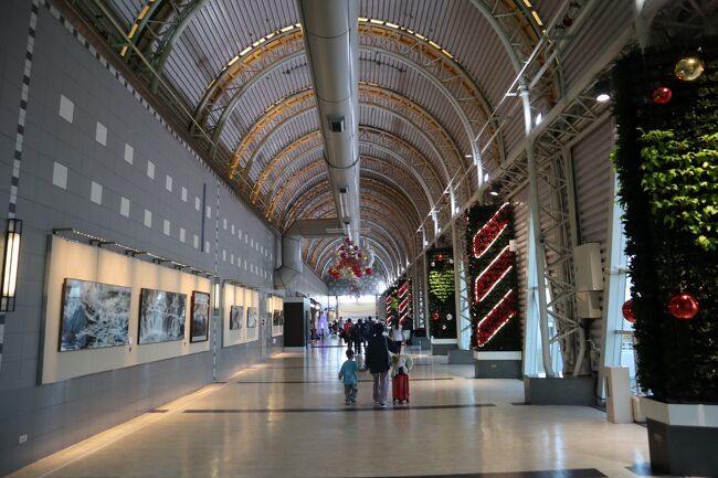 ボーディングゲートへ向かう