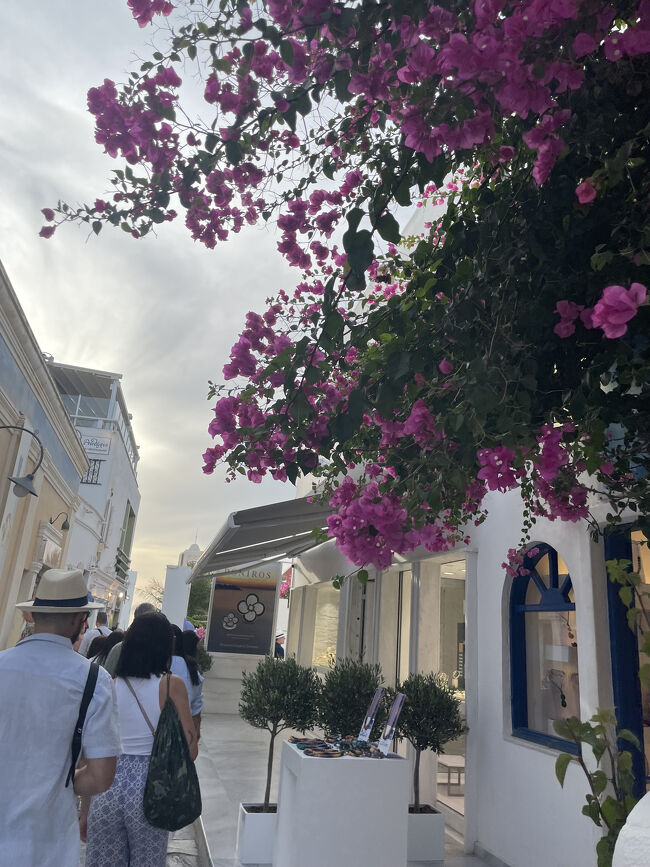 お土産屋さんのある通りは観光客で賑わっています。