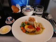 メインは鶏肉の煮込みココナッツミルクソース

ジャカルタは治安も良く物価も安いけど、観光が弱いのでやっぱり次はバリかな。
機内安全ビデオのバリっぽい風景を観たらバリに行きたくなりました。
最後までご覧いただきありがとうございました。