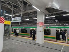 この日、川崎大師で初詣の参拝しに、川崎大師に向かいます。
JR川崎駅に到着。