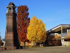 ●旧時報鐘楼＠伊勢崎市立北小学校

続いて、「旧時報鐘楼」です。
小学校の敷地にあります。

