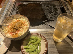 夜はもんじゃ。
カレーもんじゃ。