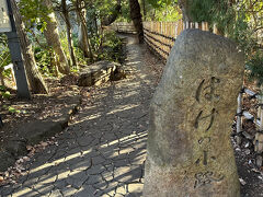 はけの小路
はけの森カフェ入口の道を渡った正面に、「はけの小路」という石碑の建つ小道が延びている。