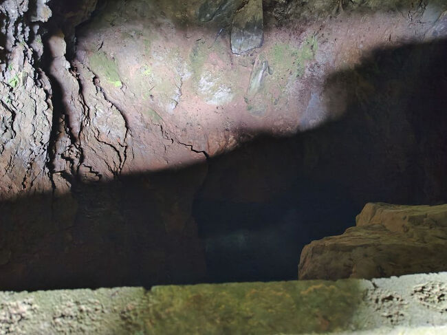 見ての通り手すりとかないし足元湿った土道だからやべえな。