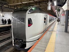 新宿からは成田エクスプレスに乗り換えです。
ここでちょっと試練あり… 小田急からの乗り換えルートが複雑なんです。地下の連絡口から案内ルートに沿って5番ホームに向かえば良いのですが、かなり遠回りになるらしく、ロマンスカー到着時刻と成田エクスプレス発車時刻の乗換時間は相当余裕をみないと危ないそうです。

ネットでいろいろ調べて、自分は南口改札を一度出て甲州街道の横断歩道を渡ってJR新南改札から入場のルートが迷わないとの結論に達しました。
一度経験してしまえば5～6分で行けますが、信号(横断歩道)のタイミングもあるので15分は余裕を持ってください。ただ…そうすると特急の乗換時間と上手くマッチング出来ないので正直苦労しました。
