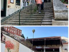 右を見ると上り階段。左は下り。ほんと面白い！

少しだけロシオ駅が映ってますが、キレイな建物らしく撮影してなくて残念。

ロシオ駅はバイシャ・シアード駅まで一駅なので街を楽しみながら歩いて帰ることにします。