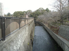 哲学堂公園を二分する妙正寺川。
コンクリで固められた川ですが、それでも流れに癒されます。

