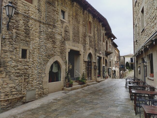 サンマリノ共和国の旧市街<br />美しい街並みが残っている。