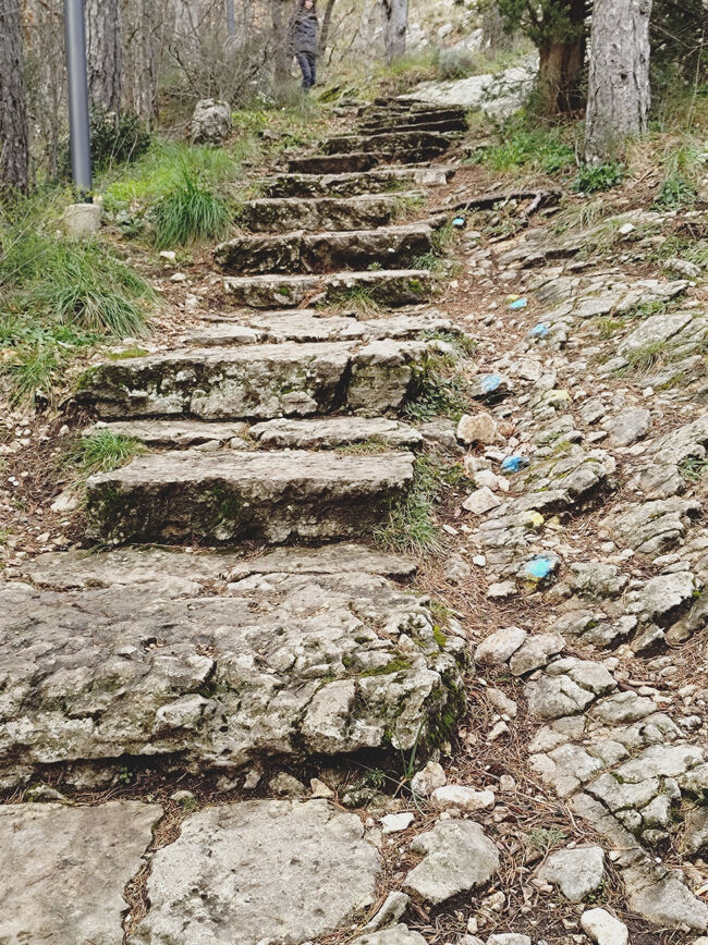 こんな道を歩いて来た。