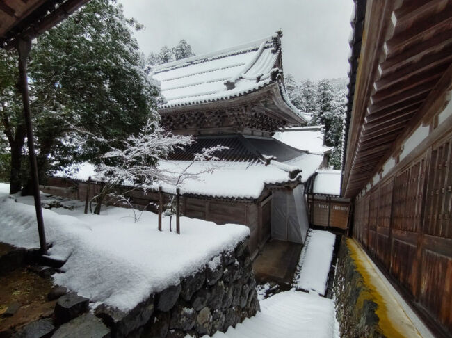 一文字廊下からの仏殿の眺め。