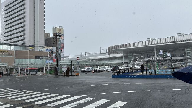 JR新潟駅前～～外の空気が滅茶苦茶寒い。。。。
