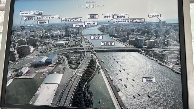 信濃川沿いの説明