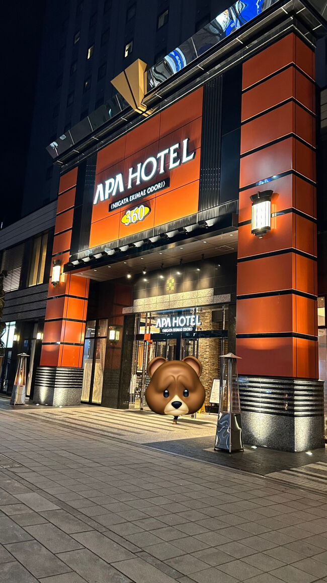 夜のホテル入口