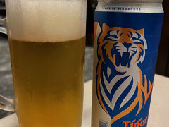 最後はTigerビールで締めて、バリ島旅行終了です。
1週間を超えると疲れがたまる年齢になったのが悲しい。5月は半月なんだけど大丈夫か？